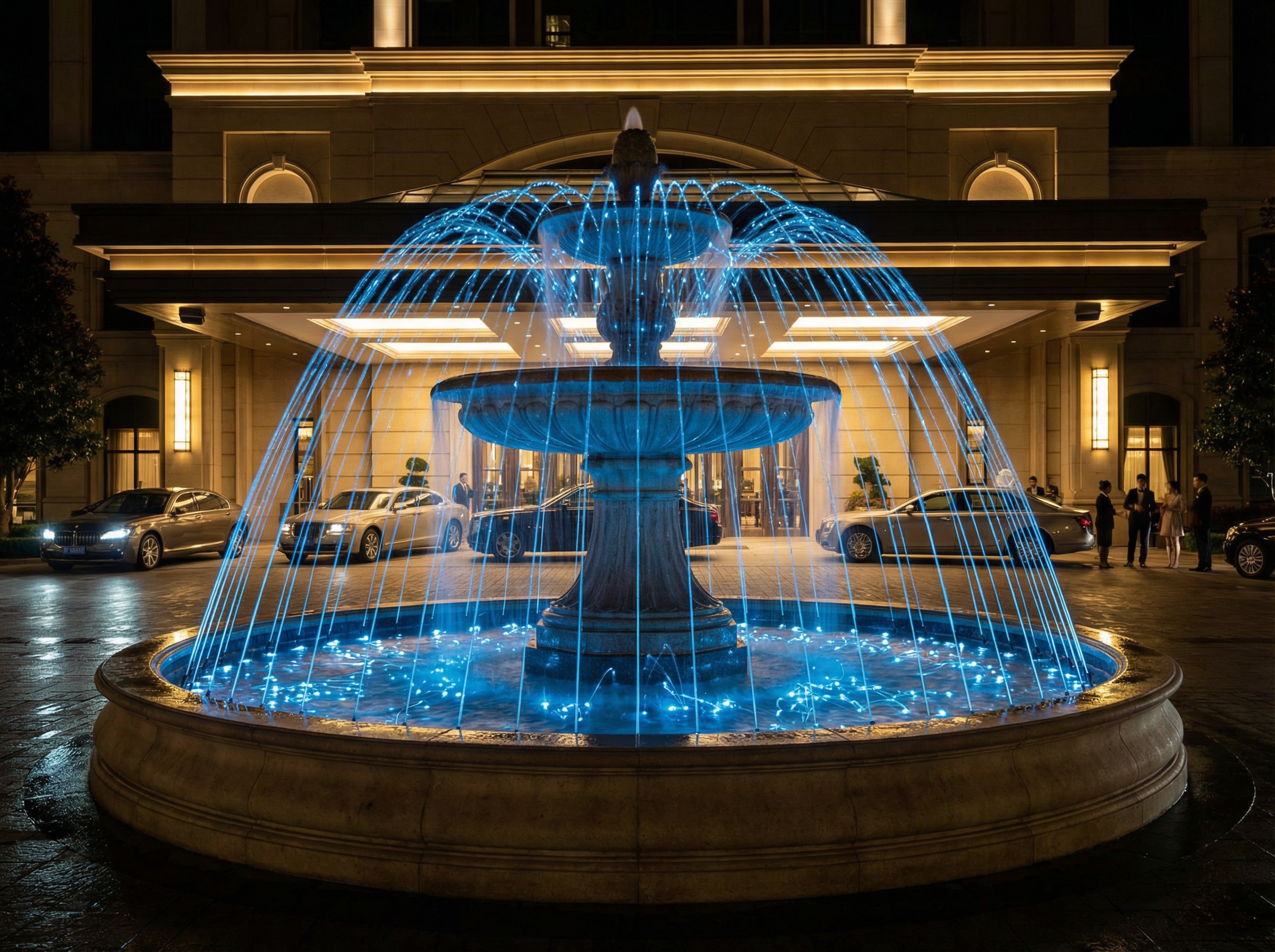 Fountains and water features